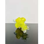 Art Deco Yellow Glass Basket