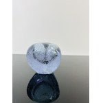 Miloslav Klinger (1922 - 1999), Triangular Alexandrite Glass Bud Vase with Ice-Fused Decoration, Železný Brod Glassworks