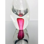 Pavel Juda, Tall Art Glass Vase 35CM, Škrdlovice Glassworks, Czechoslovakia 1960s