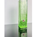 Green Uranium Glass Vase with Encased Bubbles, Svoboda Glassworks, Czechoslovakia