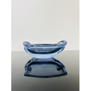 Miloslav Klinger (1922 - 1999), Alexandrite Glass Ashtray by Klinger, Železný Brod Glassworks (ZBS)