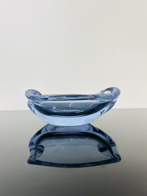 Miloslav Klinger (1922 - 1999), Alexandrite Glass Ashtray by Klinger, Železný Brod Glassworks (ZBS)