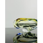 Josef Rozinek (1911 - 1992), Art Glass Ashtray by Nový Bor, 1960s - Spectrum of Colors