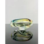 Josef Rozinek (1911 - 1992), Art Glass Ashtray by Nový Bor, 1960s - Spectrum of Colors
