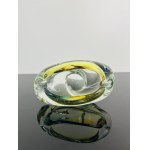 Josef Rozinek (1911 - 1992), Art Glass Ashtray by Nový Bor, 1960s - Spectrum of Colors