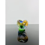 Josef Rozinek (1911 - 1992), Art Glass Ashtray by Nový Bor, 1960s - Spectrum of Colors