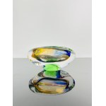 Josef Rozinek (1911 - 1992), Art Glass Ashtray by Nový Bor, 1960s - Spectrum of Colors
