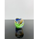 Josef Rozinek (1911 - 1992), Art Glass Ashtray by Nový Bor, 1960s - Spectrum of Colors