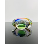 Josef Rozinek (1911 - 1992), Art Glass Ashtray by Nový Bor, 1960s - Spectrum of Colors