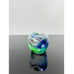 Josef Rozinek (1911 - 1992), Art Glass Ashtray by Nový Bor, 1960s - Spectrum of Colors
