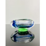 Josef Rozinek (1911 - 1992), Art Glass Ashtray by Nový Bor, 1960s - Spectrum of Colors