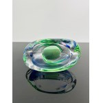 Josef Rozinek (1911 - 1992), Art Glass Ashtray by Nový Bor, 1960s - Spectrum of Colors