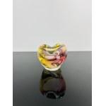Josef Rozinek (1911 - 1992), Art Glass Ashtray by Nový Bor, 1960s - Spectrum of Colors