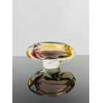 Josef Rozinek (1911 - 1992), Art Glass Ashtray by Nový Bor, 1960s - Spectrum of Colors