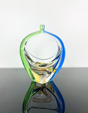 Karel Zemek (1909 - 1965), Art Glass Basket 