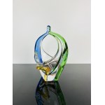 Karel Zemek (1909 - 1965), Art Glass Basket “Rhapsody” Collection by Mstišov Glassworks, Pattern 53689/13