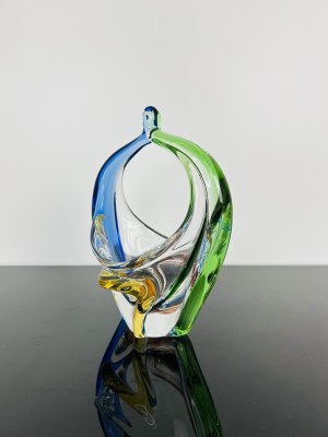 Karel Zemek (1909 - 1965), Art Glass Basket 