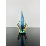 Karel Zemek (1909 - 1965), Art Glass Basket “Rhapsody” Collection by Mstišov Glassworks, Pattern 53689/13