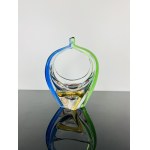 Karel Zemek (1909 - 1965), Art Glass Basket “Rhapsody” Collection by Mstišov Glassworks, Pattern 53689/13