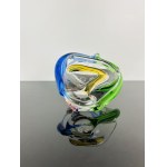 Karel Zemek (1909 - 1965), Art Glass Basket “Rhapsody” Collection by Mstišov Glassworks, Pattern 53689/13