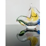 František Zemek (1913-1960), Art Glass Basket “Rhapsody” by Mstišov Glassworks, Pattern 53649/01332/17