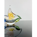 František Zemek (1913-1960), Art Glass Basket “Rhapsody” by Mstišov Glassworks, Pattern 53649/01332/17