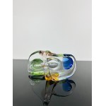 František Zemek (1913-1960), Art Glass Basket “Rhapsody” by Mstišov Glassworks, Pattern 53649/01332/17