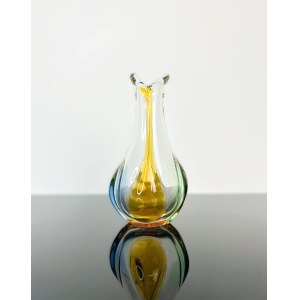 František Zemek (1913-1960), Art Glass Vase “Rhapsody” Collection by Mstišov Glassworks, Pattern 53476/20
