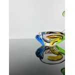 Karel Zemek (1909 - 1965), Art Glass Cigar Ashtray “Rhapsody” Collection by Mstišov Glassworks, Pattern 53703/15