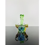 Karel Zemek (1909 - 1965), Art Glass Cigar Ashtray “Rhapsody” Collection by Mstišov Glassworks, Pattern 53703/15