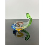 Karel Zemek (1909 - 1965), Art Glass Cigar Ashtray “Rhapsody” Collection by Mstišov Glassworks, Pattern 53703/15
