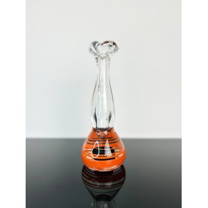 Art Glass Vase with Spiral Core