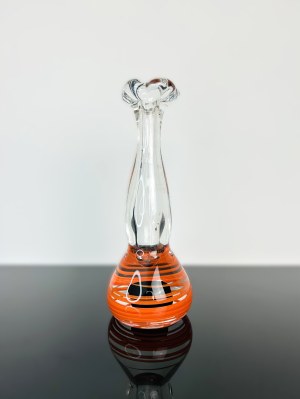 Art Glass Vase with Spiral Core