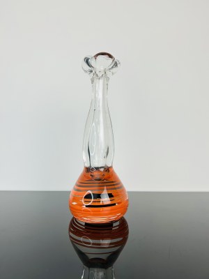 Art Glass Vase with Spiral Core