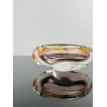 Josef Rozinek (1911 - 1992), Art Glass Ashtray by NOVÝ BOR, 1960s - Spectrum of Colors