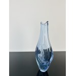Miloslav Klinger (1922 - 1999), Alexandrite Glass Vase with Engraved Woman by Železný Brod Glassworks