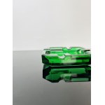 Green Art Glass Ashtray, Sklo Union, 1970s