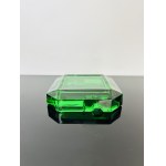 Green Art Glass Ashtray, Sklo Union, 1970s