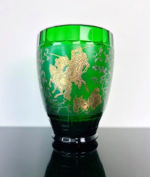 Green Massive Art Glass Vase 