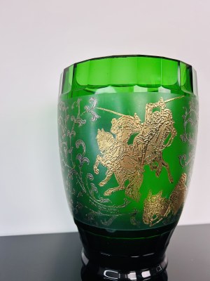 Green Massive Art Glass Vase 