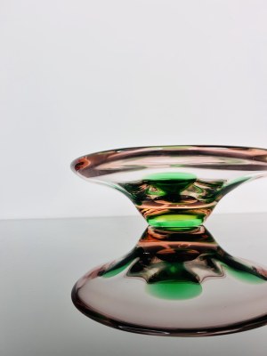 Pavel Stejskal, Art Glass Bowl by Škrdlovice Glassworks, 1960s