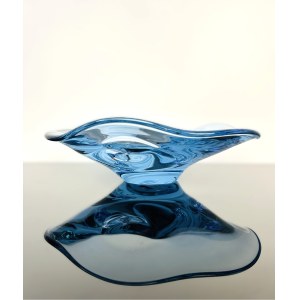 Miloslav Klinger (1922 - 1999), Alexandrite Glass Bowl by Klinger, Železný Brod Glassworks