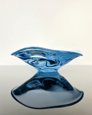 Miloslav Klinger (1922 - 1999), Alexandrite Glass Bowl by Klinger, Železný Brod Glassworks