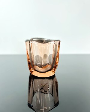 František Zemek (1913-1960), Rosaline Mini Art Glass Vase by Mstišov-MOSER