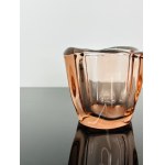 František Zemek (1913-1960), Rosaline Mini Art Glass Vase by Mstišov-MOSER