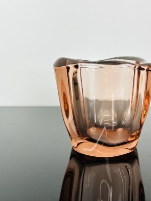 František Zemek (1913-1960), Rosaline Mini Art Glass Vase by Mstišov-MOSER