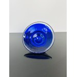 Cobalt Blue “Galaxy” Art Glass Bowl by Lednické Rovné Glassworks, 1960s