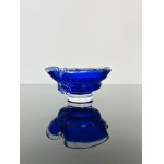 Cobalt Blue “Galaxy” Art Glass Ashtray by Lednické Rovné Glassworks, 1960sa, 1960s
