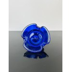Cobalt Blue “Galaxy” Art Glass Ashtray by Lednické Rovné Glassworks, 1960sa, 1960s