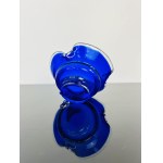 Cobalt Blue “Galaxy” Art Glass Ashtray by Lednické Rovné Glassworks, 1960sa, 1960s